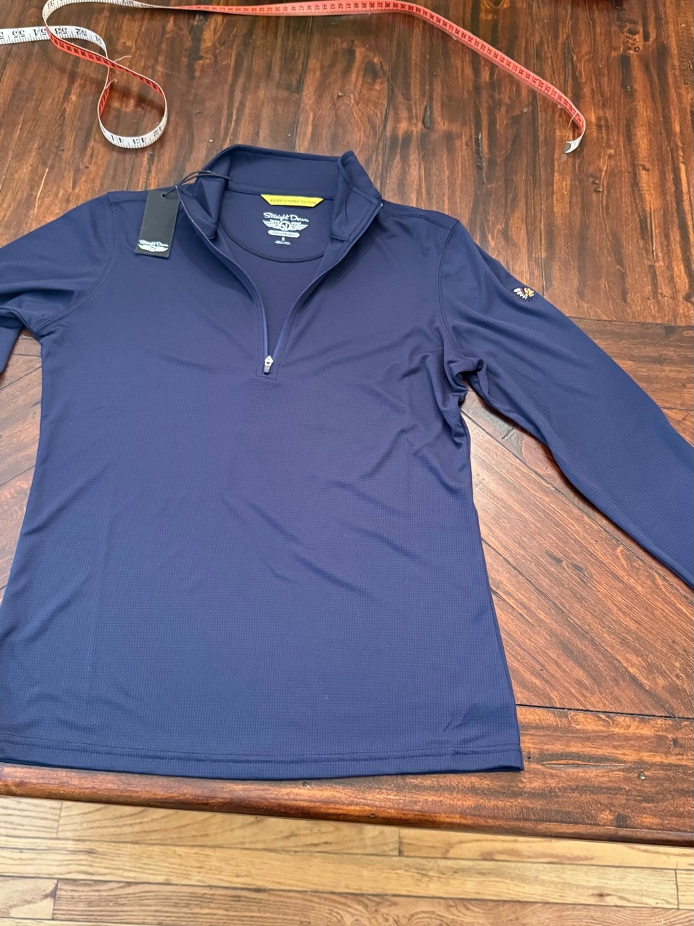 Kids Navy Half-Zip Performance Long-Sleeve Top